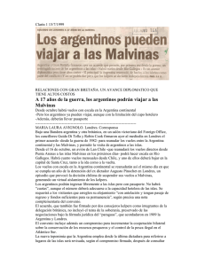 A 17 años de la guerra, los argentinos podrán viajar a las Malvinas
