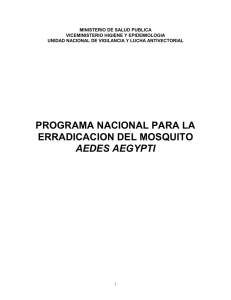 Programa Nacional para la Erradicación del Mosquito Aedes aegypti
