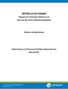 república de panamá - Centro Nacional de Despacho