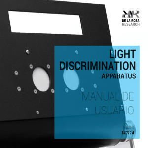 manual de usuario light discrimination