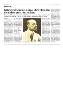 Gabriele d`Annunzio, vida, obra y leyenda del último gran vate italiano