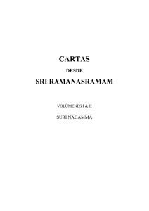 Cartas desde Sri Ramanashram
