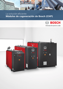 La solución eficiente Módulos de cogeneración de Bosch (CHP)