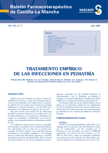 tratamiento empírico de las infecciones en pediatría