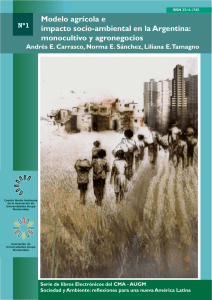 Modelo agrícola e impacto socio-ambiental en la Argentina