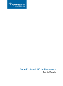 Serie Explorer® 210 de Plantronics