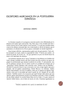 Escritores murcianos en la postguerra española