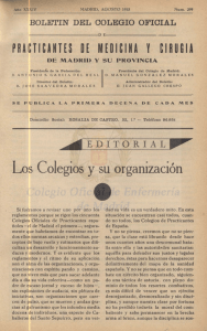 Los Colegios y su organización - CODEM. Ilustre Colegio Oficial de