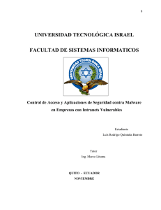 universidad tecnológica israel facultad de sistemas informaticos