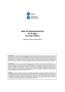 Idea de Hispanoamérica en la obra de Juan Villoro