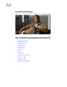 Cisco Unified Personal Communicator Versión 8.5