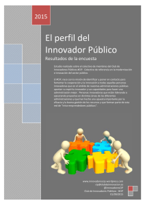 El perfil del Innovador Público
