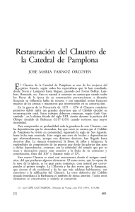 Restauración del Claustro de la Catedral de Pamplona