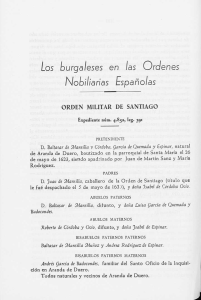 Los burgaleses en las Ordenes Nobiliarias Españolas
