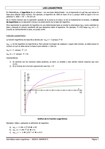 LOS LOGARITMOS