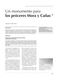 Un monumento para los próceres Mora y Cañas 1