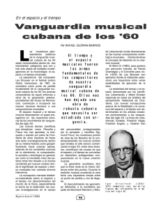 Vanguardia musical cubana de los 60.