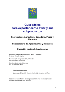 Guía básica para exportar carne aviar y sus subproductos