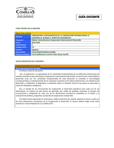 guía docente - Inicio - Universidad Pontificia Comillas