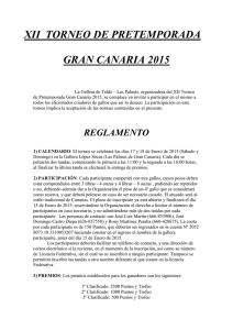 Reglamento - Federación Gallística Canaria
