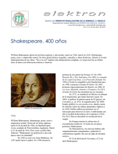 Shakespeare, 400 años - Frente de Trabajadores de la Energía