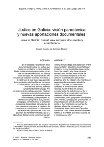 Judíos en Galicia - Revistas Científicas de la UNED