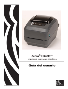 Guía del usuario Zebra GK420t