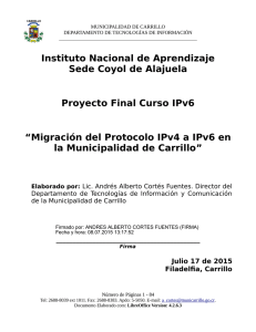 Proyecto de Migración al Protocolo IPv6