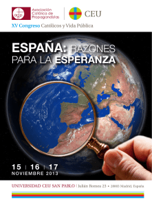 españa: razones - Congreso Católicos y Vida Pública