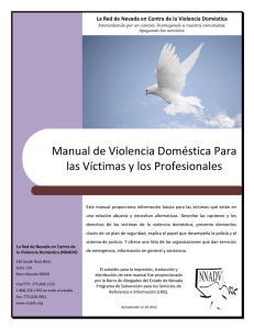 Manual de Violencia Doméstica Para las Víctimas y los Profesionales