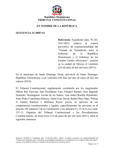 Sentencia TC 0087-14 C - Tribunal Constitucional de la