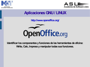 Aplicaciones GNU / LINUX OpenOffice.org