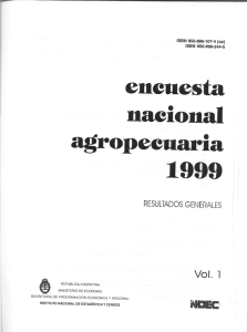 Encuesta Nacional Agropecuaria 1999-(ENA)