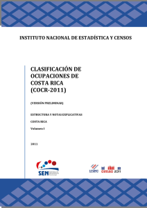 Clasificaciones de ocupaciones - Instituto Nacional de Estadística y