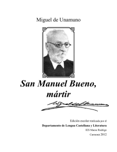 Estudio monográfico de San Manuel Bueno, mártir