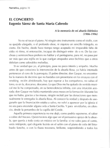 El CONCIERTO Eugenio Sáenz de Santa María Cabredo