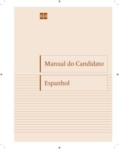 Espanhol Manual do Candidato