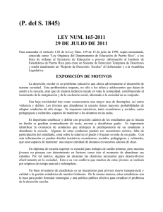 Ley Núm. 165 - Instituto de Estadísticas de Puerto Rico