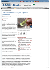 Crecen adeptos en EU para legalizar mariguana