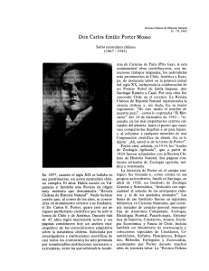Don Carlos Emilio Porter Mosso - Revista Chilena de Historia Natural
