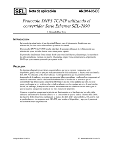 Nota de aplicación AN2014-05-ES Protocolo DNP3 TCP/IP