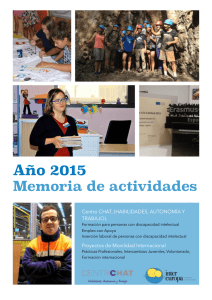 Memoria 2015 - Centro CHAT