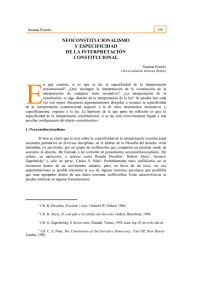 pdf Neoconstitucionalismo y especificidad de la interpretación