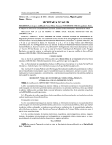 Resolución Oficial - Comisión Nacional de Arbitraje Médico