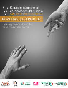 Memorias del congreso - Asociación Mexicana de Suicidología, AC