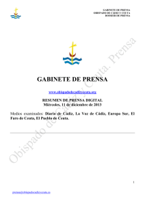 gabinete de prensa - Obispado de Cádiz y Ceuta