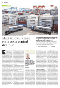 Maersk, con la mira en la costa central de Chile