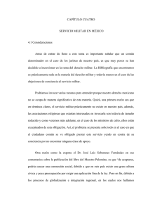 CAPÍTULO CUATRO SERVICIO MILITAR EN MÉXICO 4.1