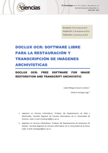 doclux ocr: software libre para la restauración y