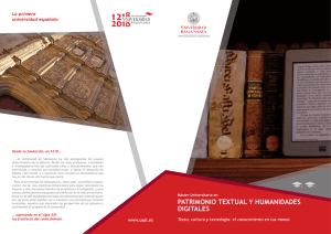 patrimonio textual y humanidades digitales